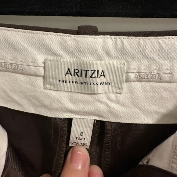 Aritzia Chocolate Brown Women's Trousers - Picture 8 of 8